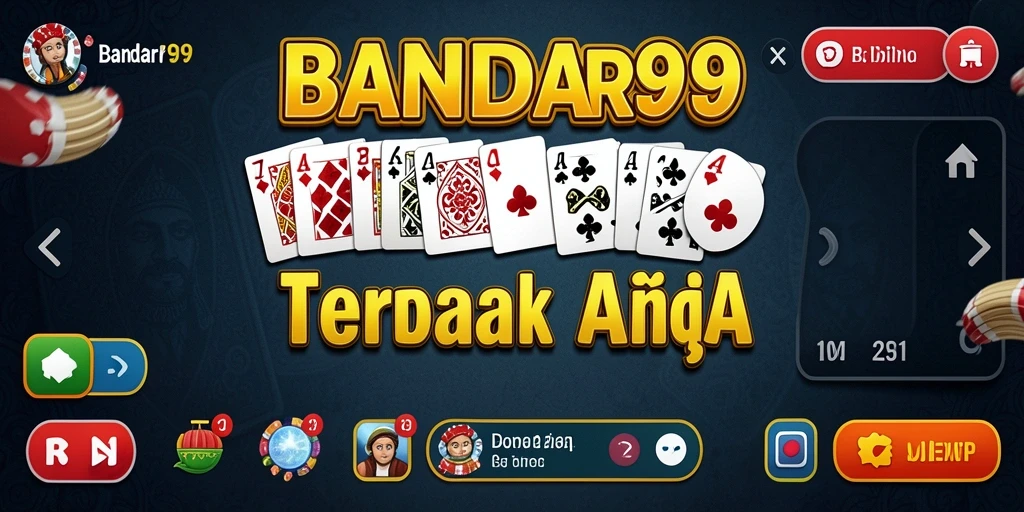 Tampilan menarik dari gameplay Domino BANDAR99.