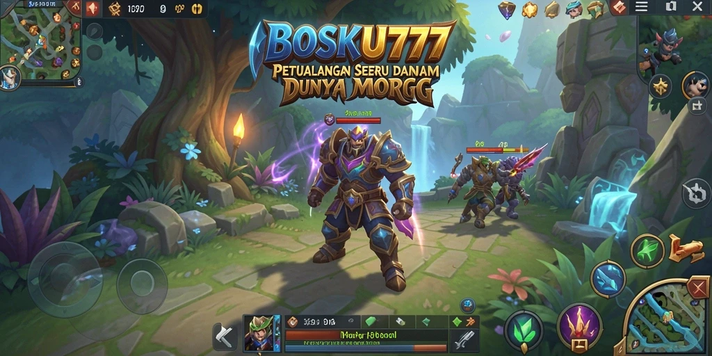 Tampilan gameplay menarik dalam dunia MMORPG BOSKU777.