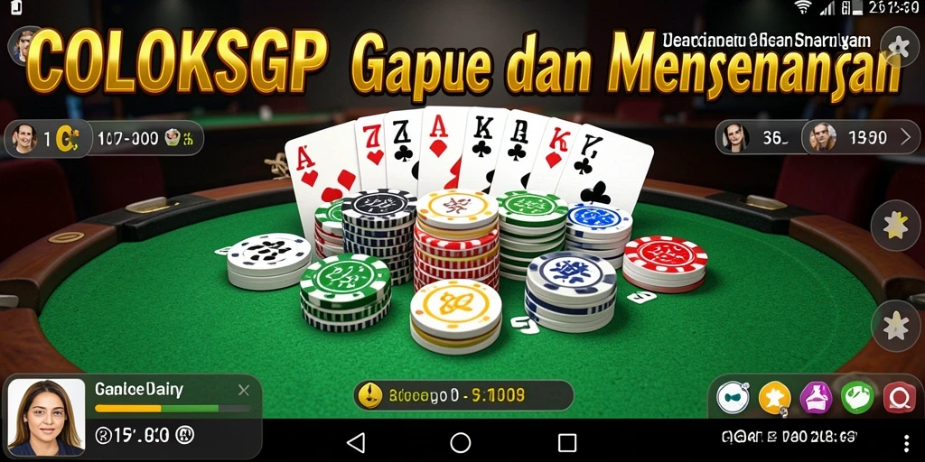 Tampilan gameplay Gaple yang menarik dan seru di COLOKSGP.