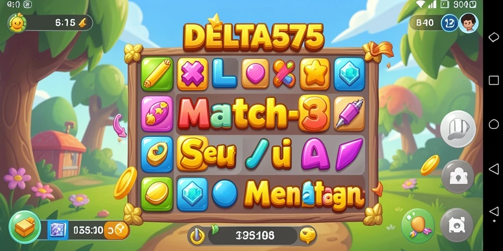 Gameplay seru dan penuh warna dari DELTA575 yang memukau.