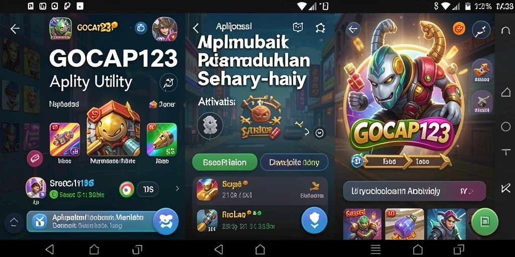 Screenshot GOCAP123 yang menunjukkan fitur pengingat dan pengelolaan waktu.