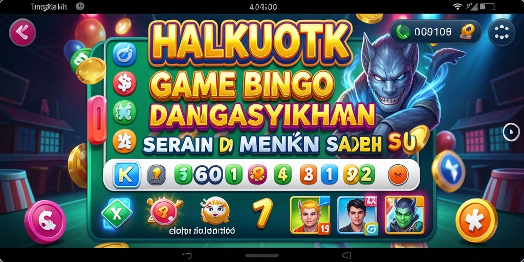 Tampilan gameplay seru dalam game Bingo HALKUOTK.