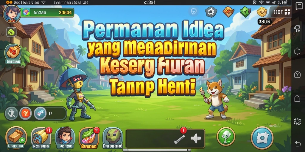 Tampilan screenshot K234 menunjukkan gameplay Idle yang menegangkan dan penuh aksi.