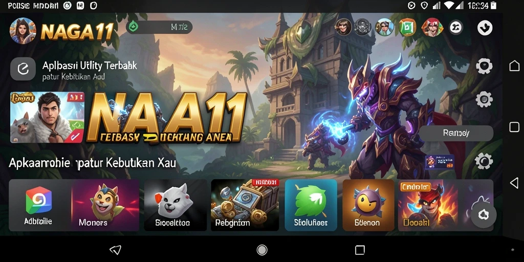 Tampilan antarmuka NAGA11 yang mudah digunakan untuk aktivitas Utility.