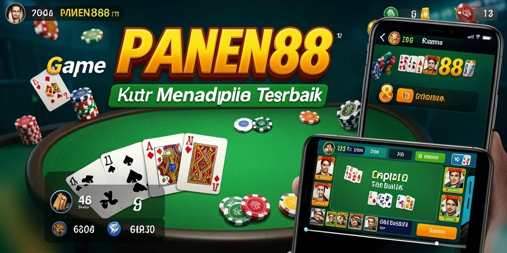 Tampilan menarik dari gameplay Gaple dalam PANEN88.