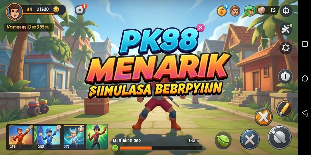 Screenshot PK88 menunjukkan gameplay menarik yang penuh warna.