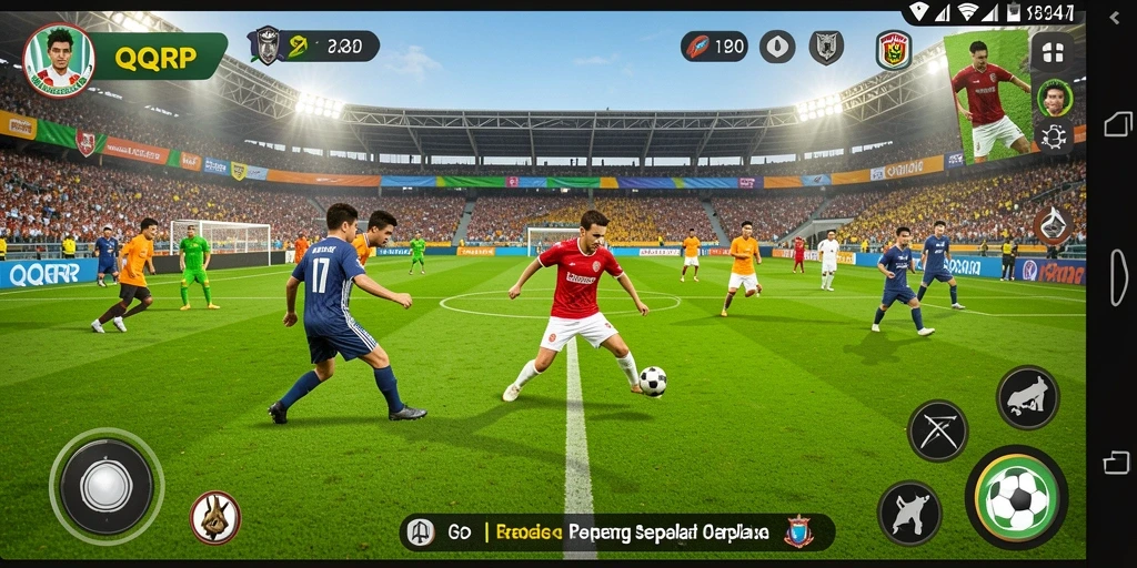 Tampilan gameplay yang seru dan mendebarkan dalam QQRP.