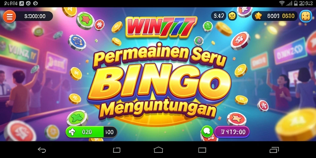 Gameplay seru Bingo di WIN777 dengan grafis menarik.